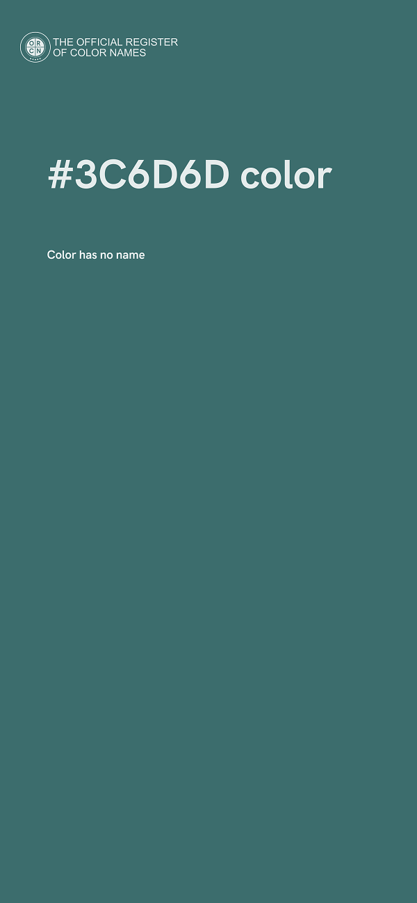 #3C6D6D color image
