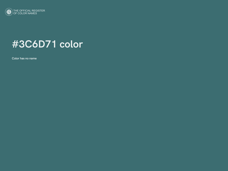 #3C6D71 color image