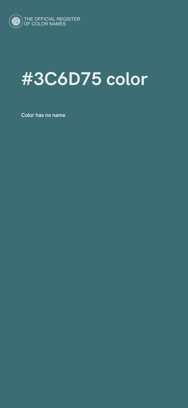 #3C6D75 color image