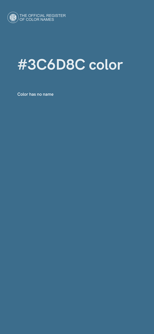 #3C6D8C color image