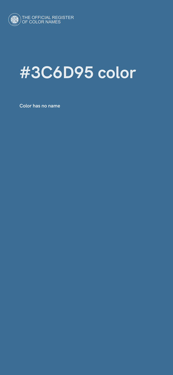 #3C6D95 color image