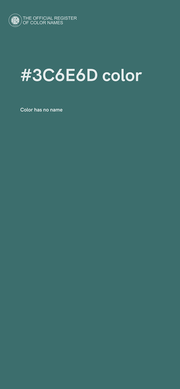 #3C6E6D color image
