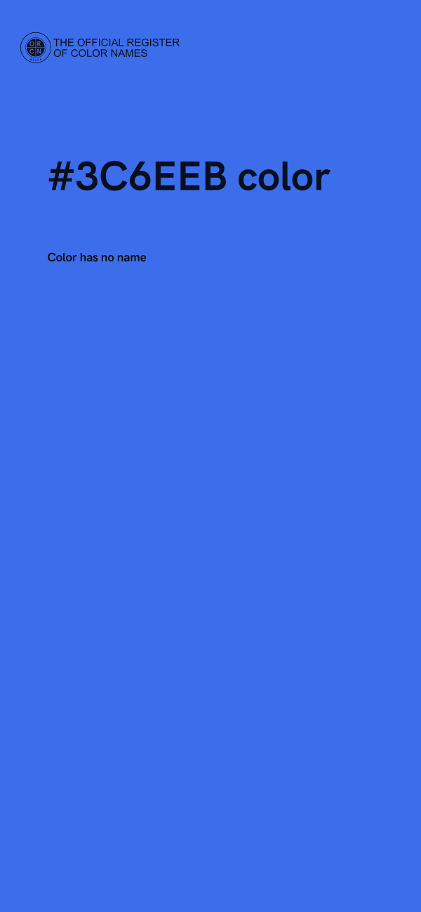 #3C6EEB color image