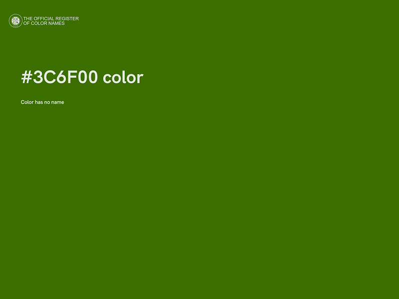 #3C6F00 color image
