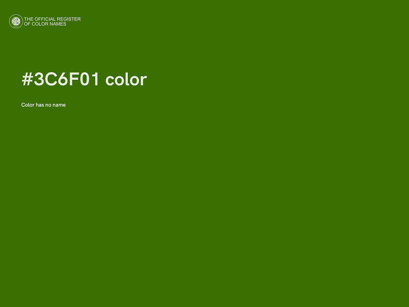 #3C6F01 color image