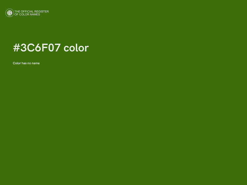 #3C6F07 color image