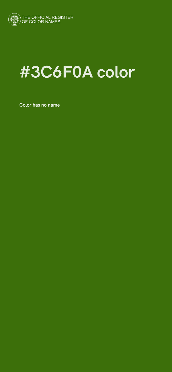 #3C6F0A color image