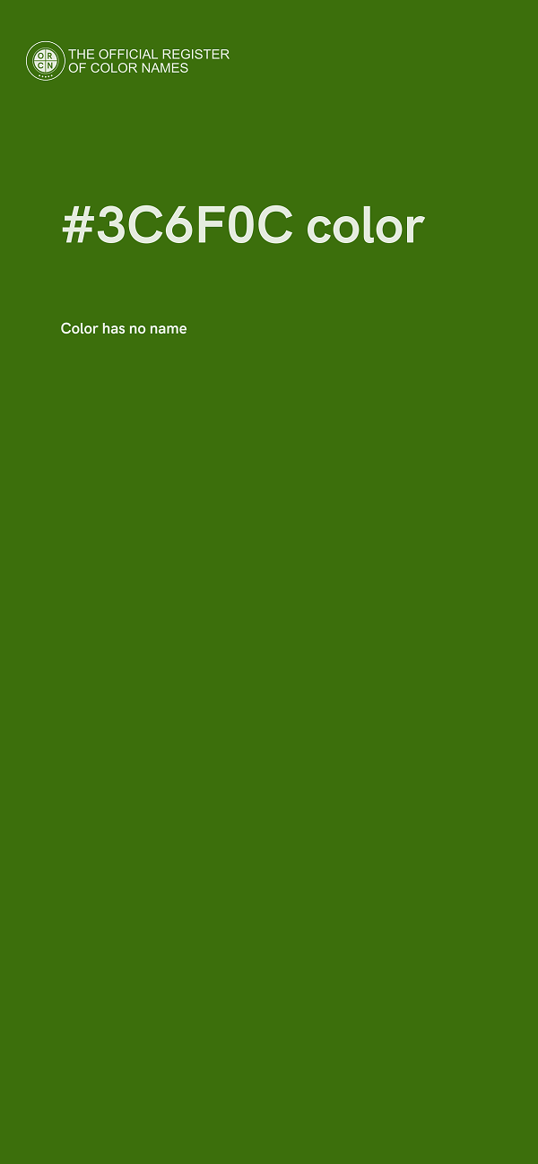 #3C6F0C color image