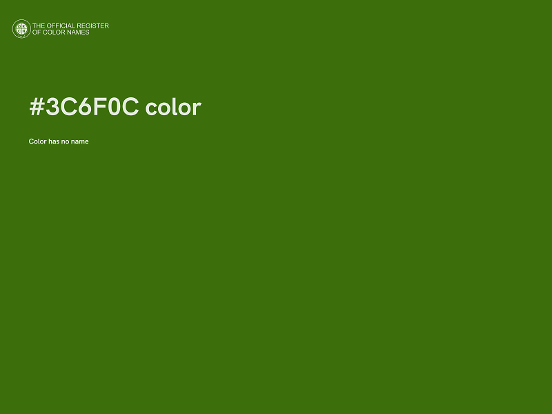 #3C6F0C color image