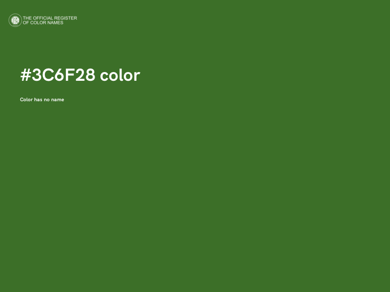 #3C6F28 color image