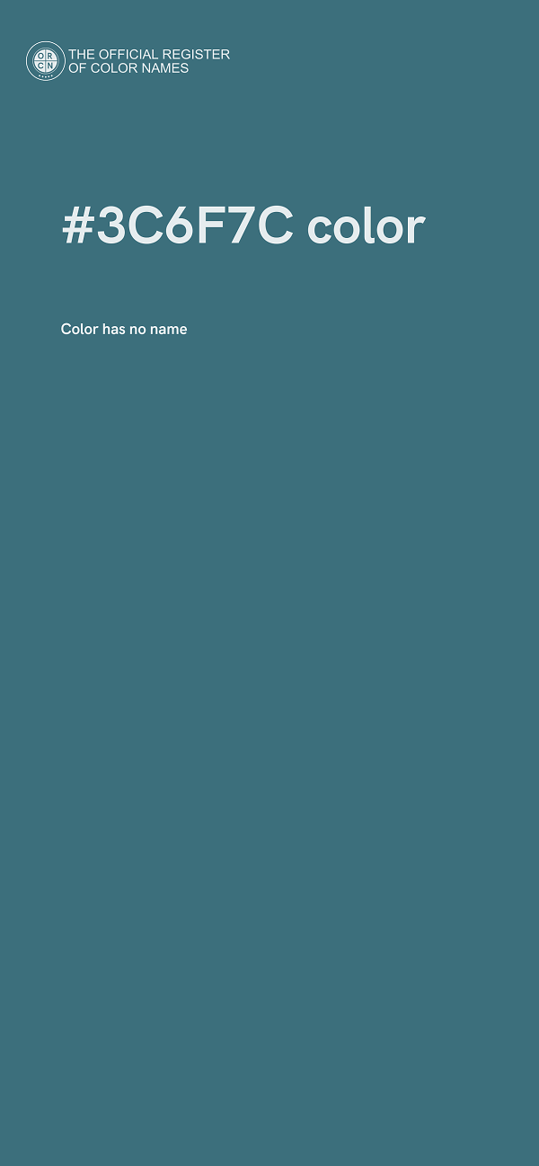 #3C6F7C color image