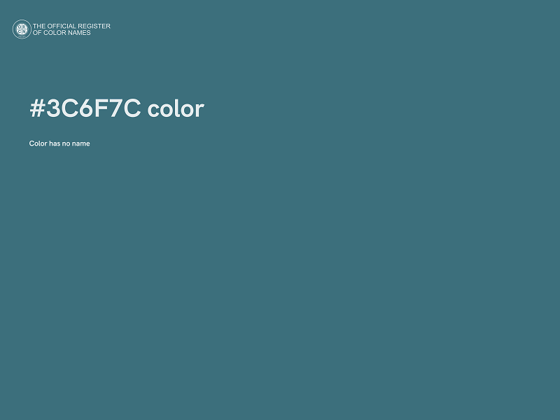 #3C6F7C color image