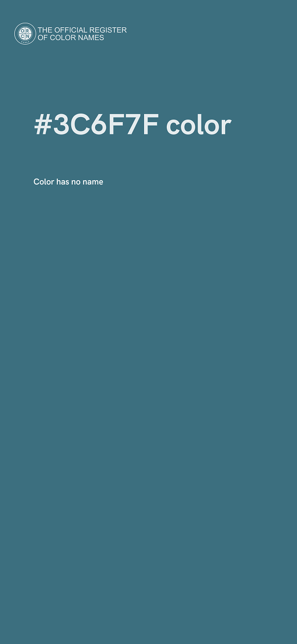 #3C6F7F color image