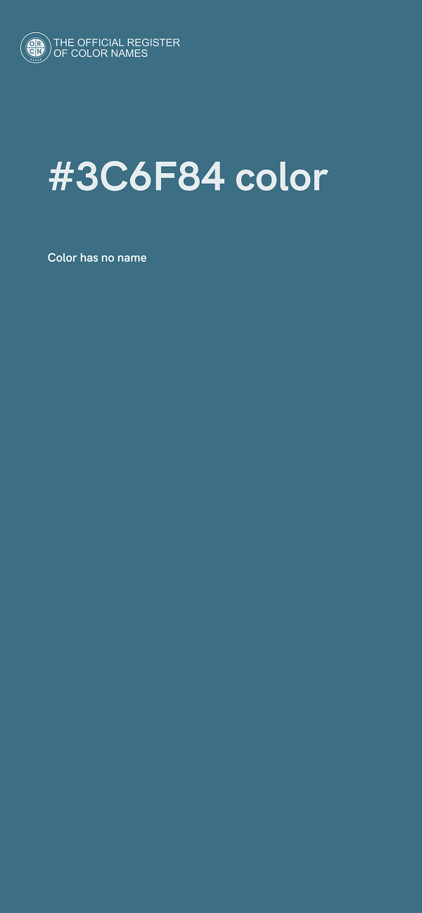 #3C6F84 color image