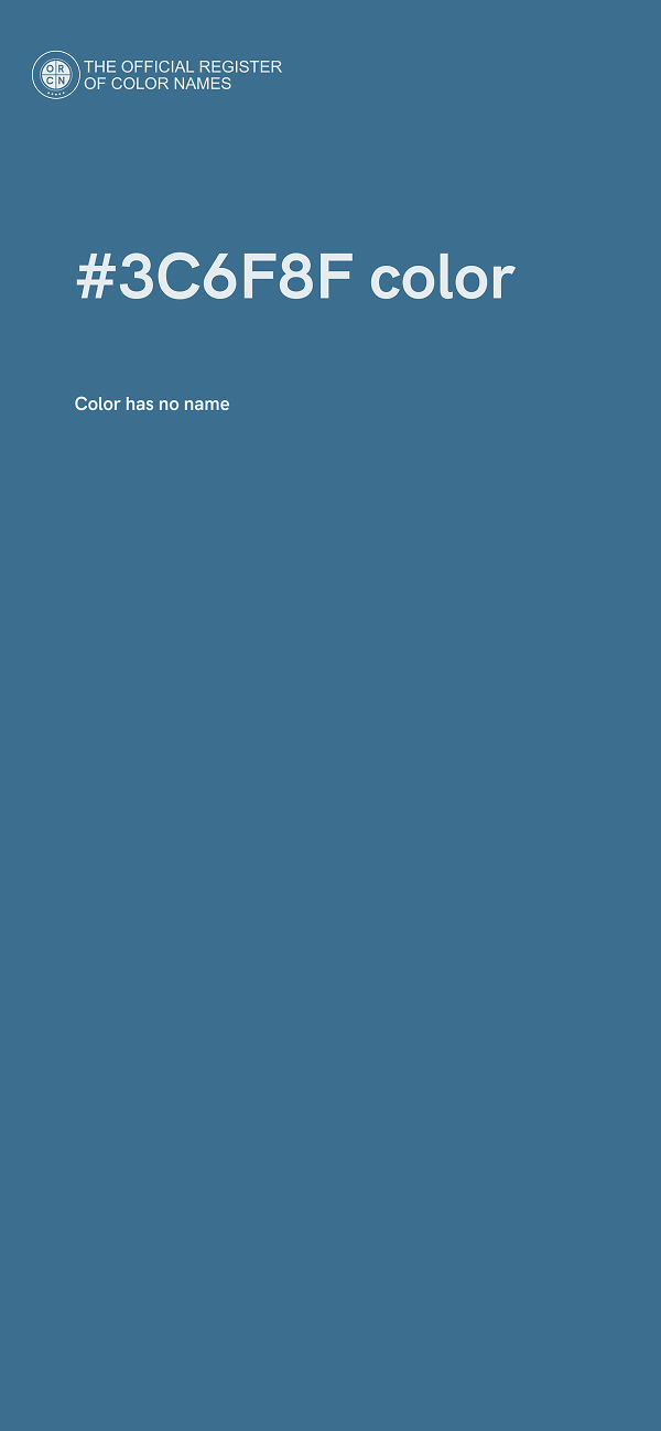 #3C6F8F color image