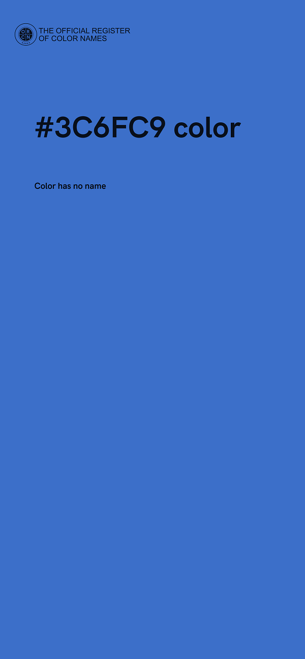 #3C6FC9 color image