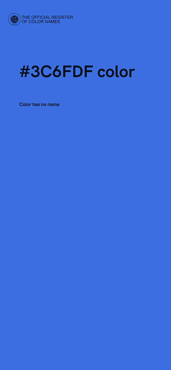 #3C6FDF color image