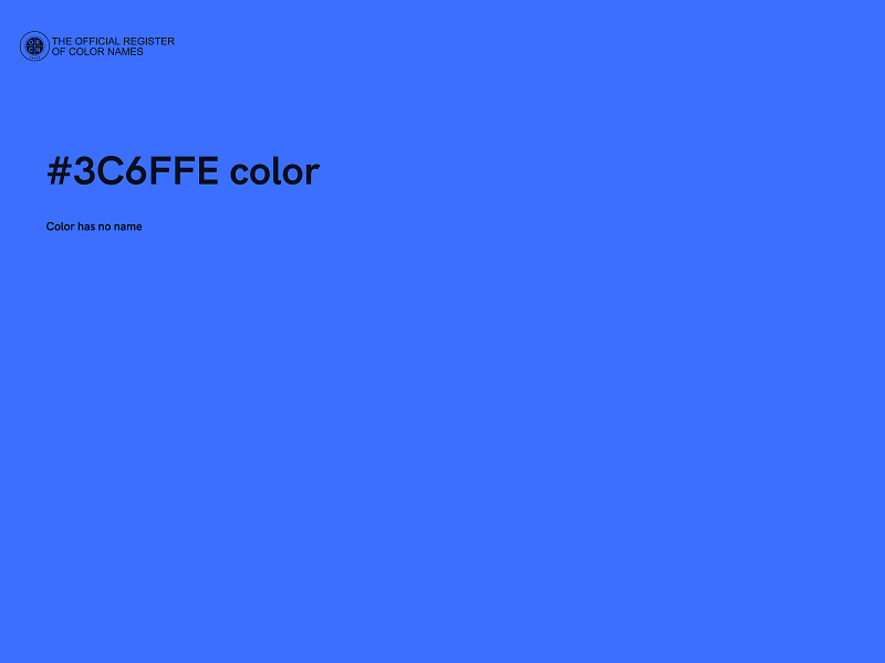 #3C6FFE color image