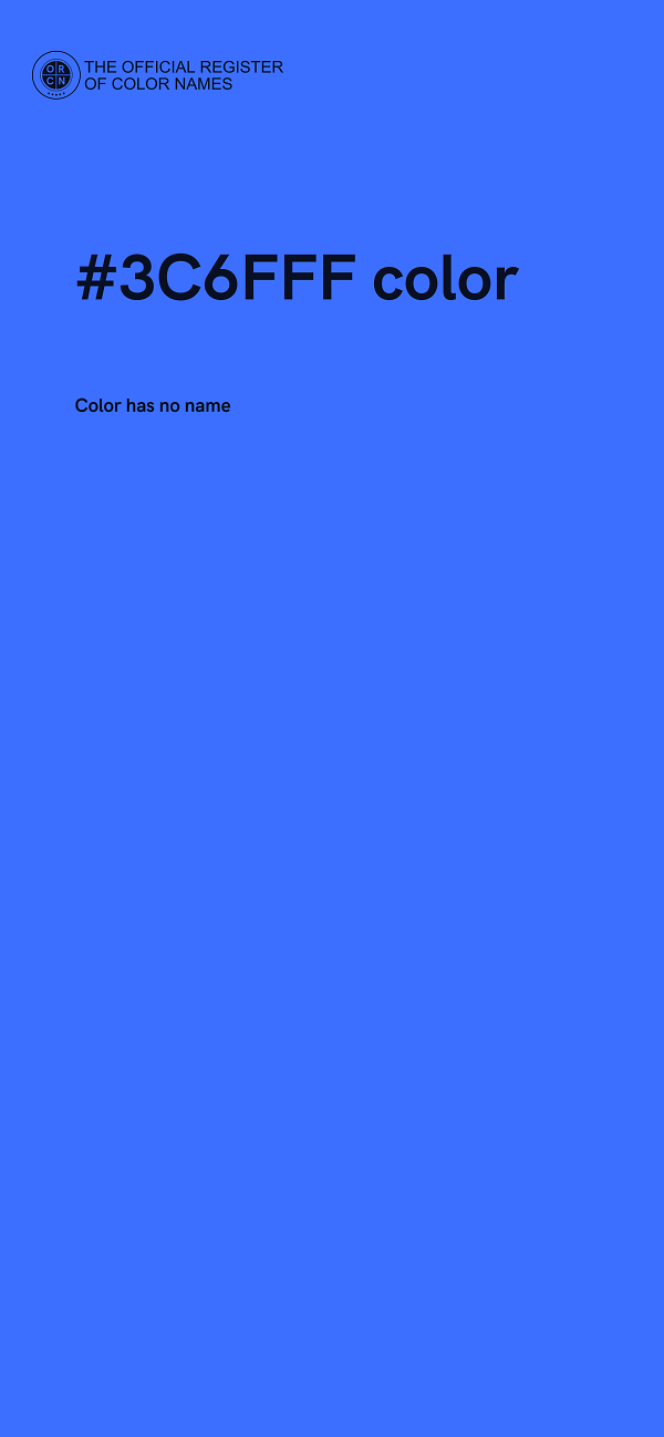 #3C6FFF color image