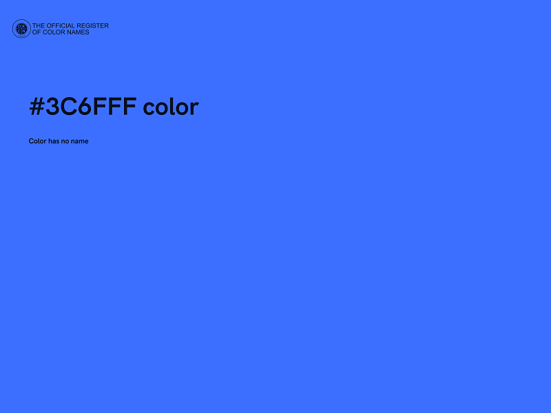#3C6FFF color image