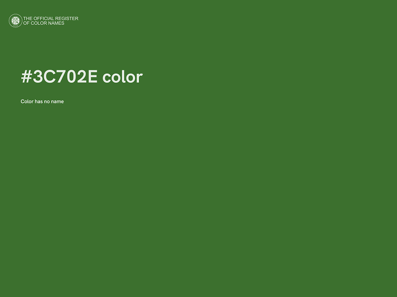 #3C702E color image