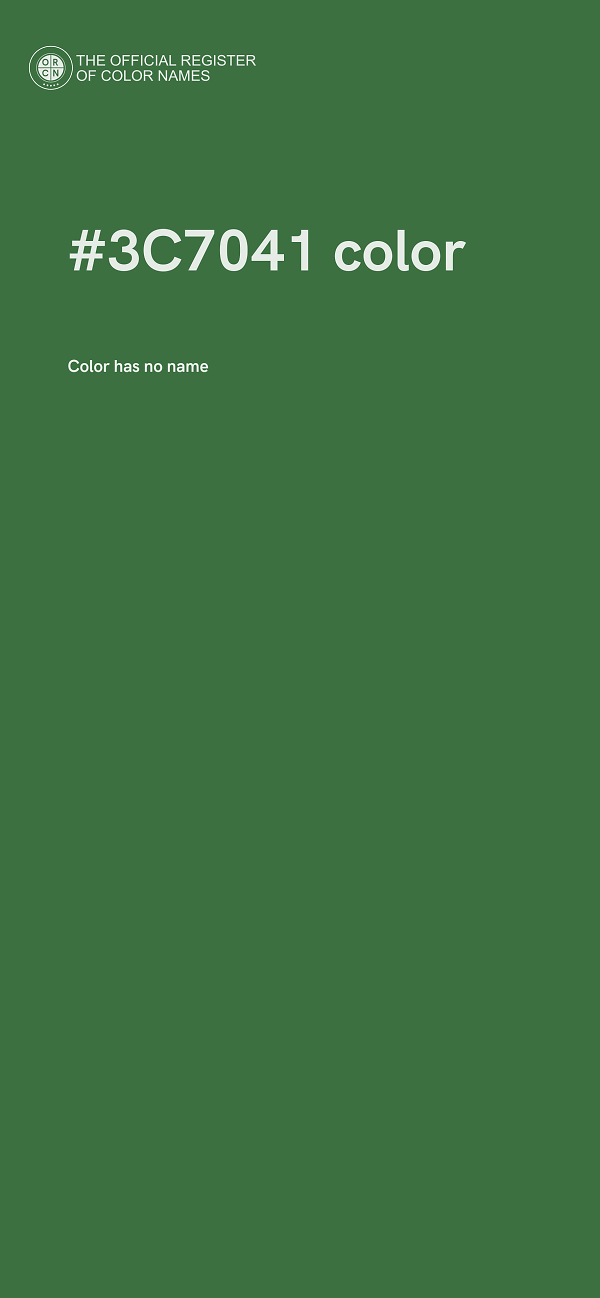 #3C7041 color image