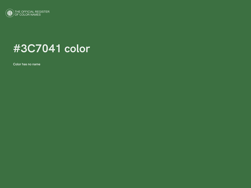 #3C7041 color image