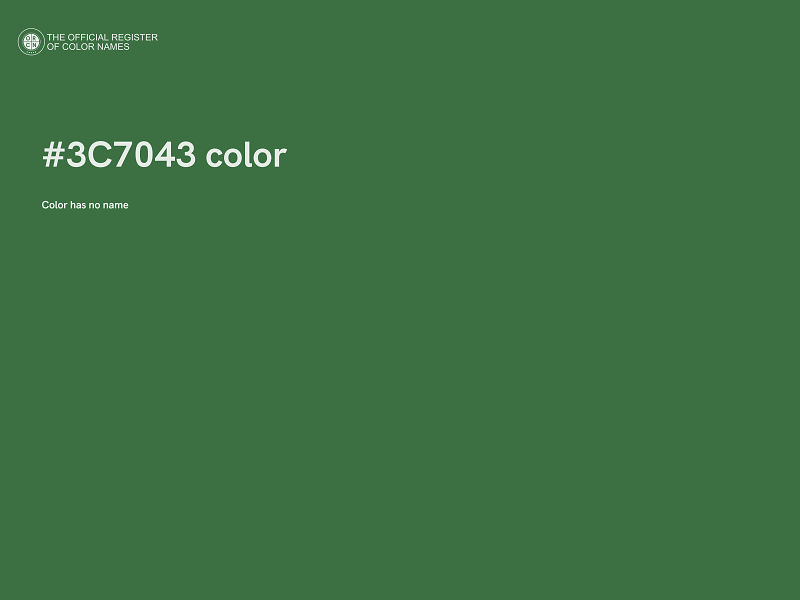 #3C7043 color image