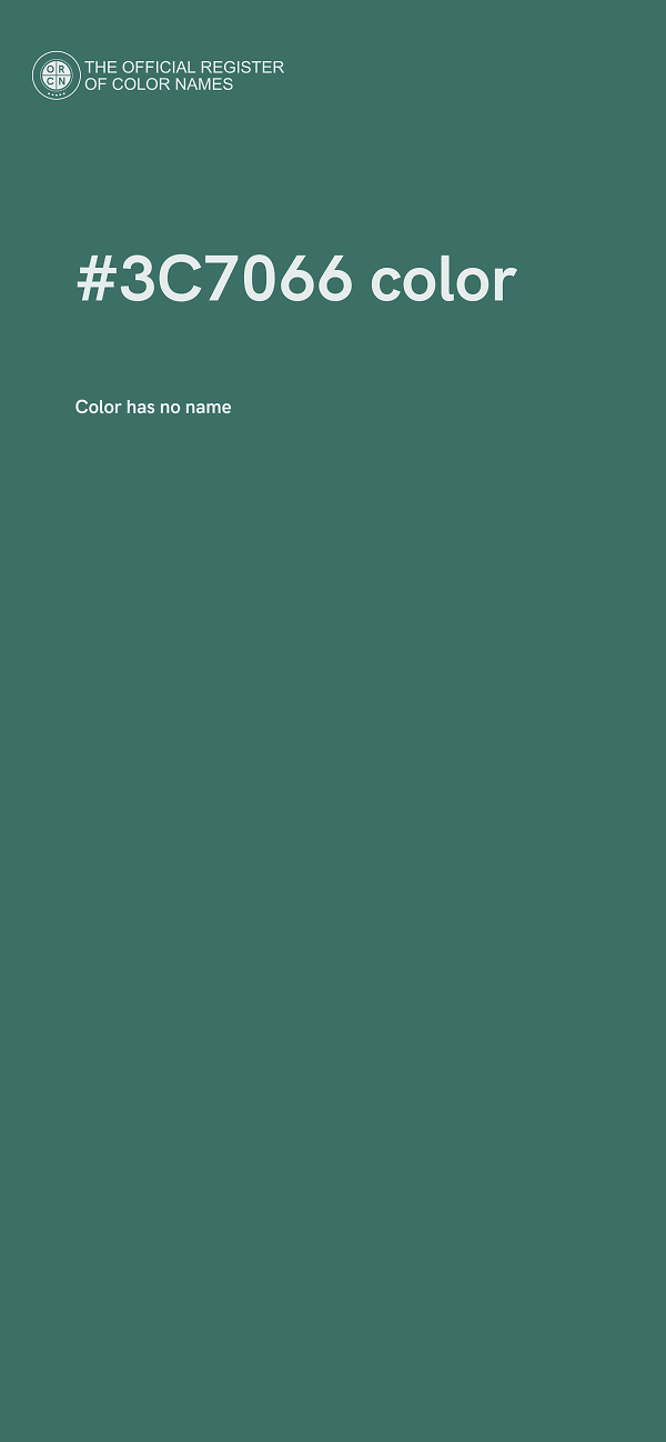 #3C7066 color image