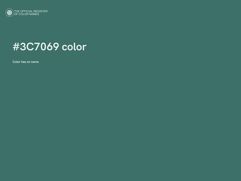 #3C7069 color image