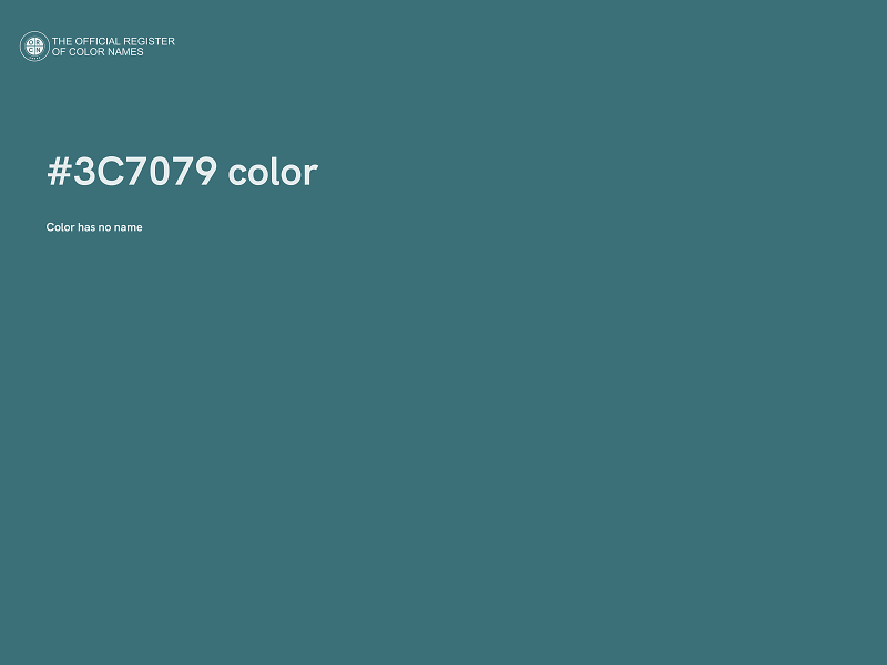 #3C7079 color image