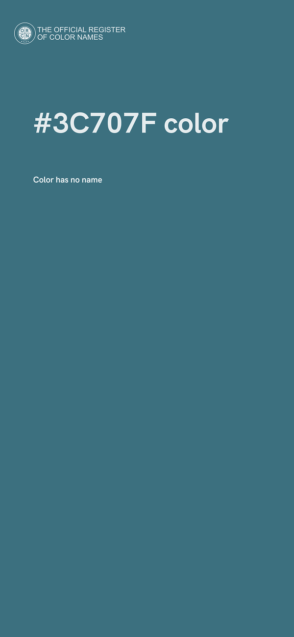 #3C707F color image