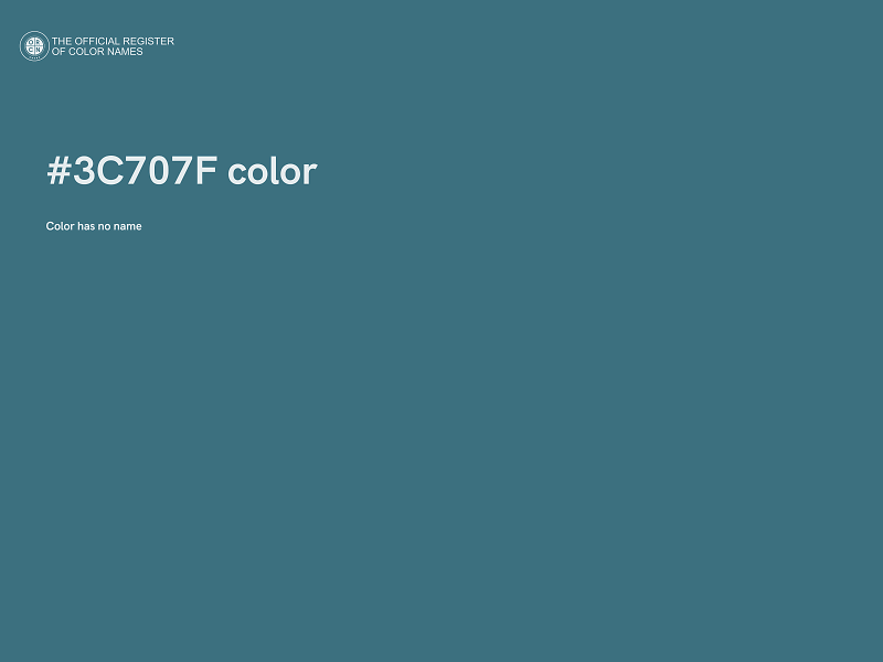 #3C707F color image