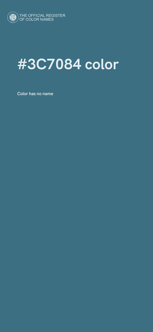 #3C7084 color image