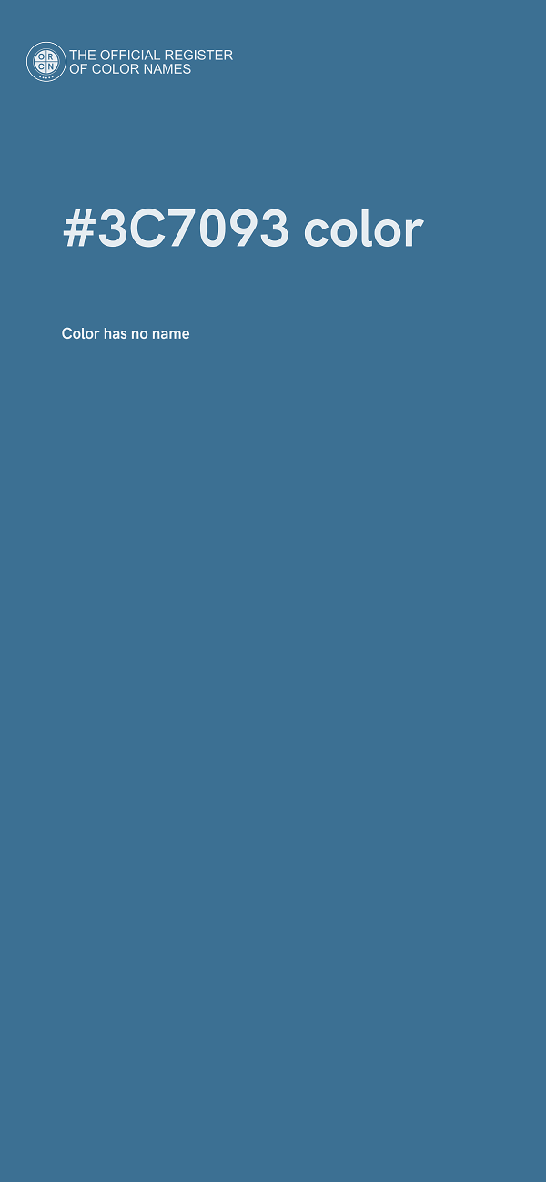 #3C7093 color image