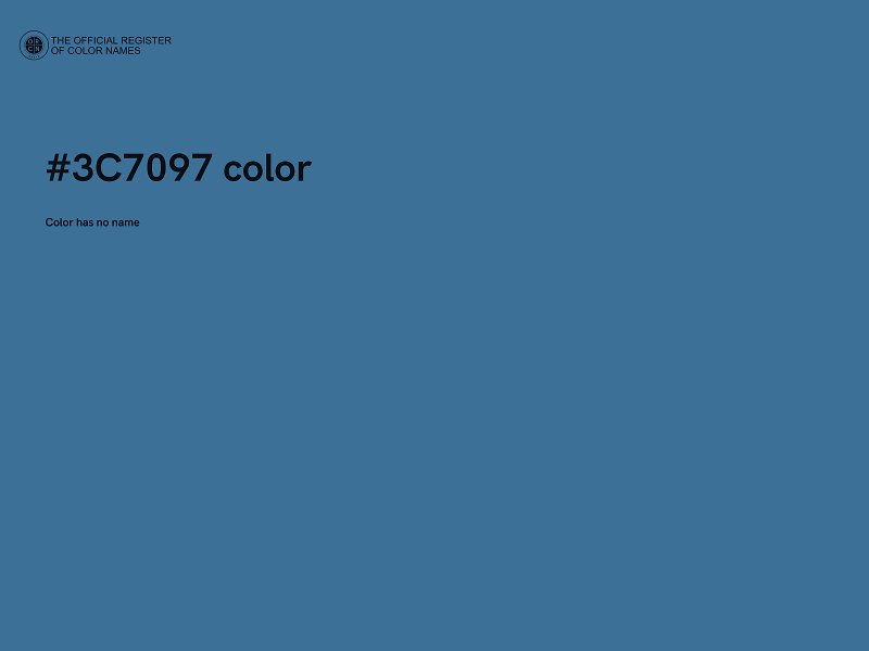 #3C7097 color image