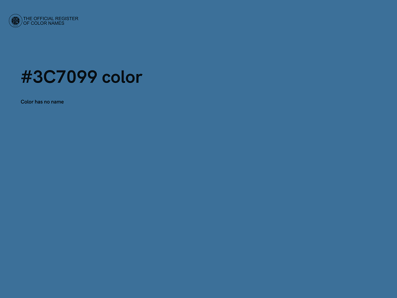 #3C7099 color image