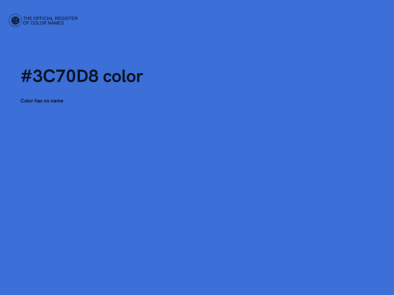 #3C70D8 color image