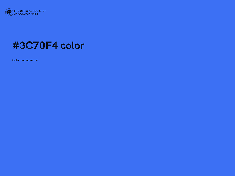 #3C70F4 color image