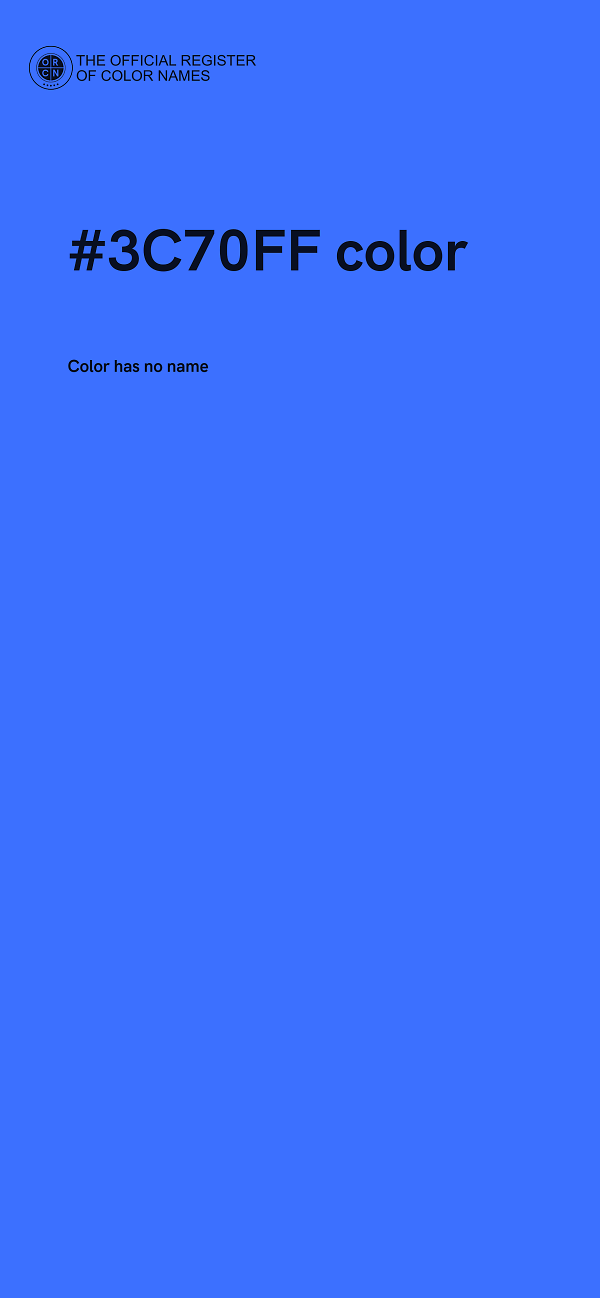 #3C70FF color image