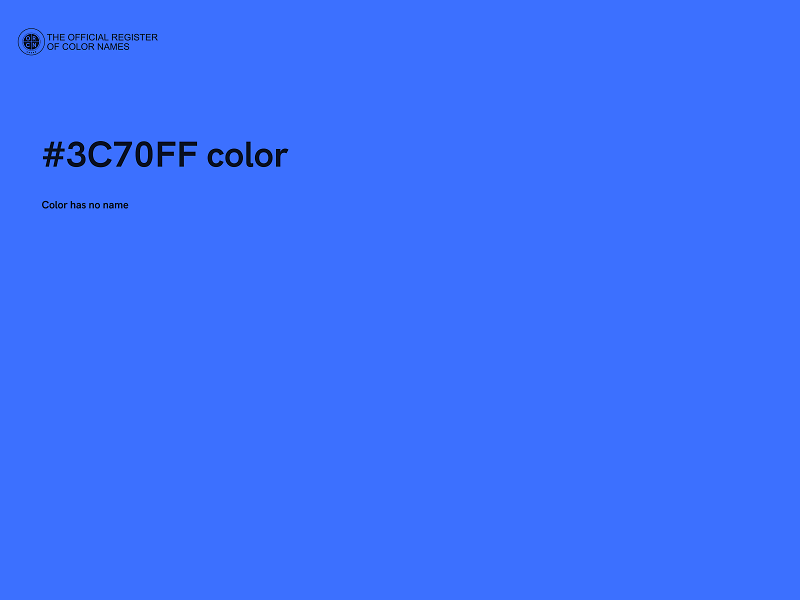 #3C70FF color image