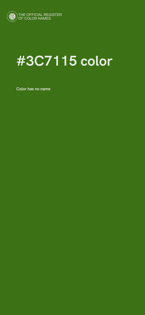 #3C7115 color image