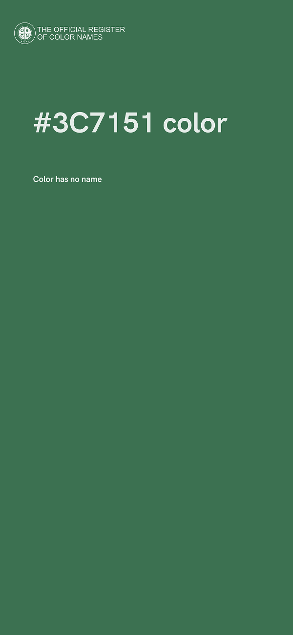 #3C7151 color image