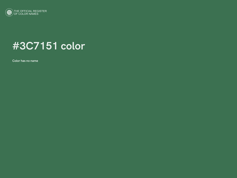 #3C7151 color image