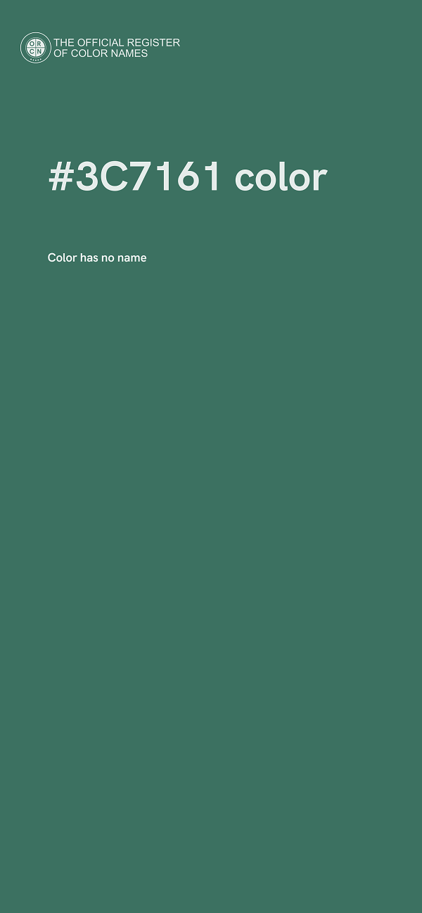 #3C7161 color image