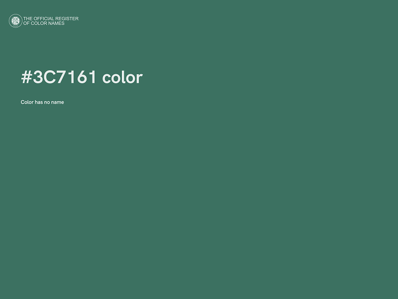 #3C7161 color image