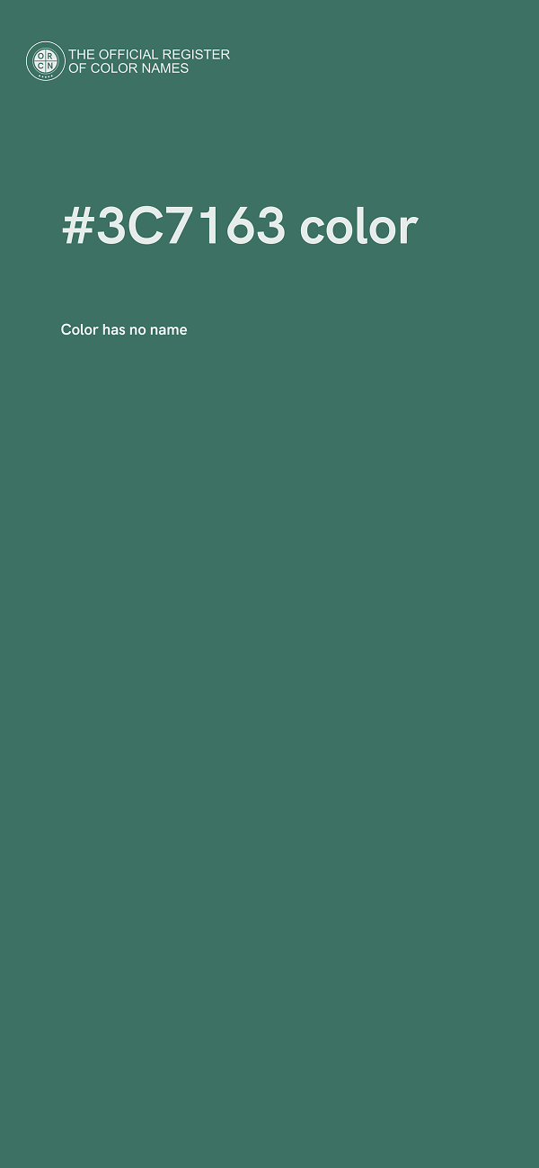 #3C7163 color image