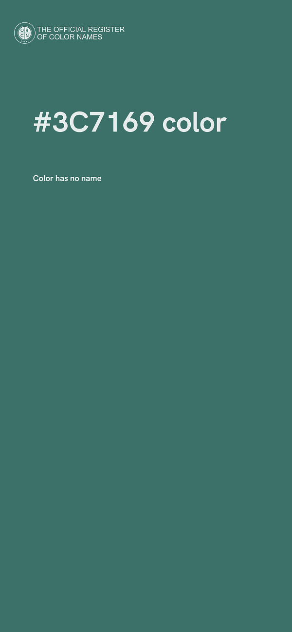 #3C7169 color image