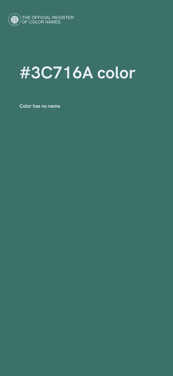 #3C716A color image