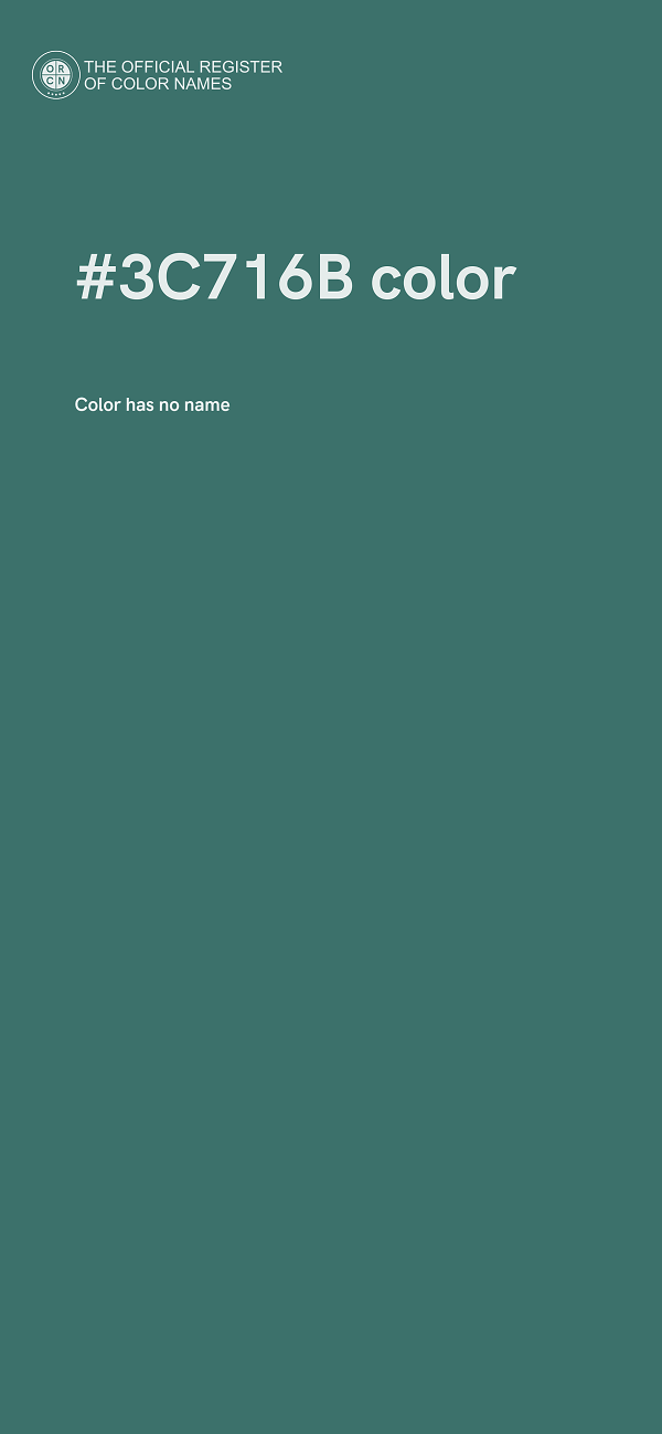 #3C716B color image